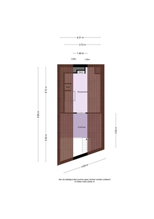 Floorplan - Oost-Voorstraat 108, 3262 JH Oud-Beijerland